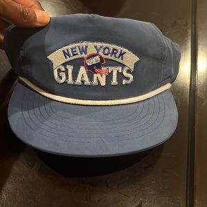 Snap back New York Giants baseball hat.